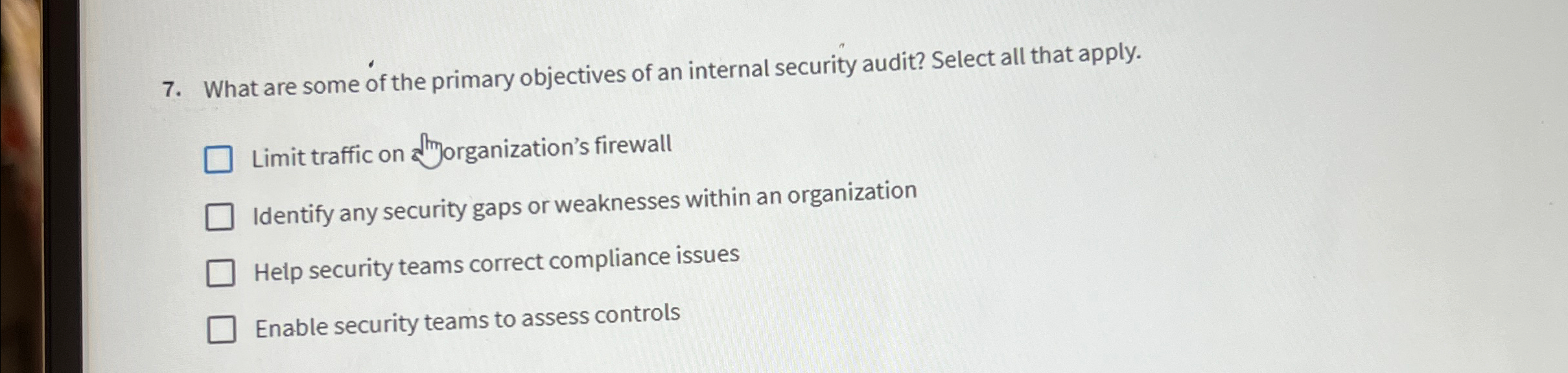 What are some of the primary objectives of an