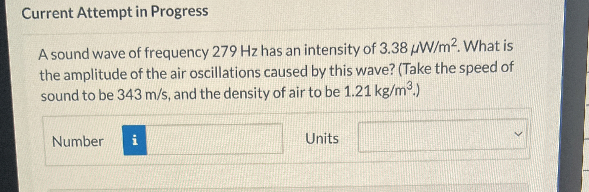 Current Attempt in Progress A sound wave of