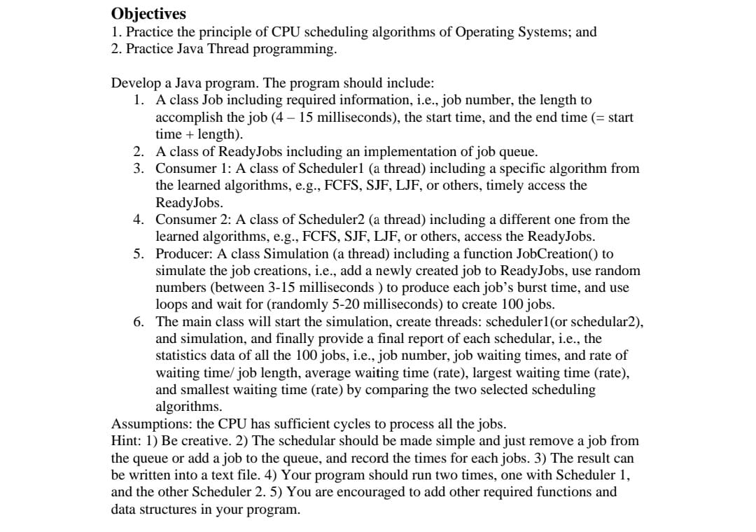 Objectives Practice the principle of CPU