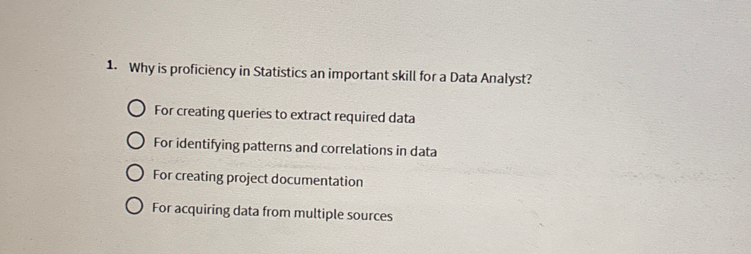 Why is proficiency in Statistics an important