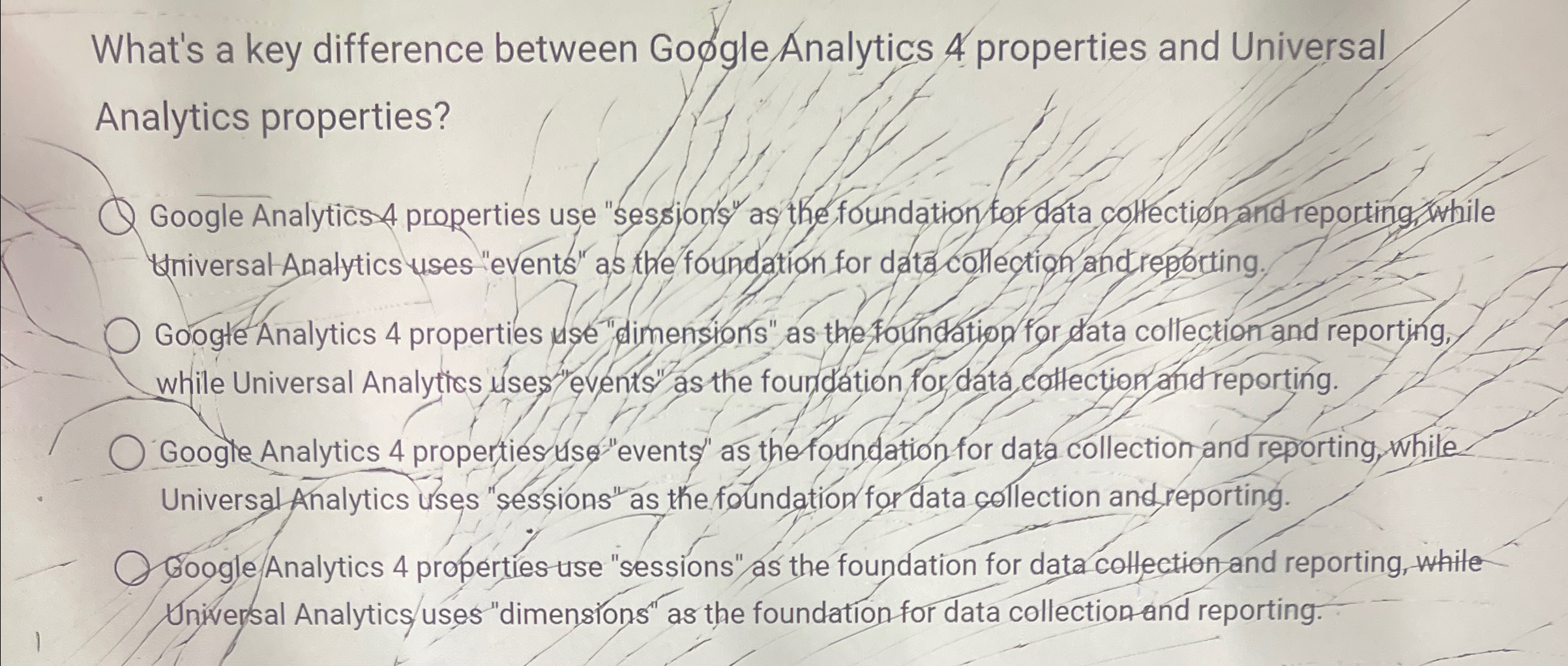 What's a key difference between Go gle Analytics