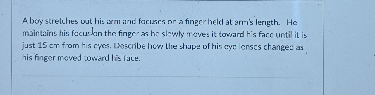 A boy stretches out his arm and focuses on a