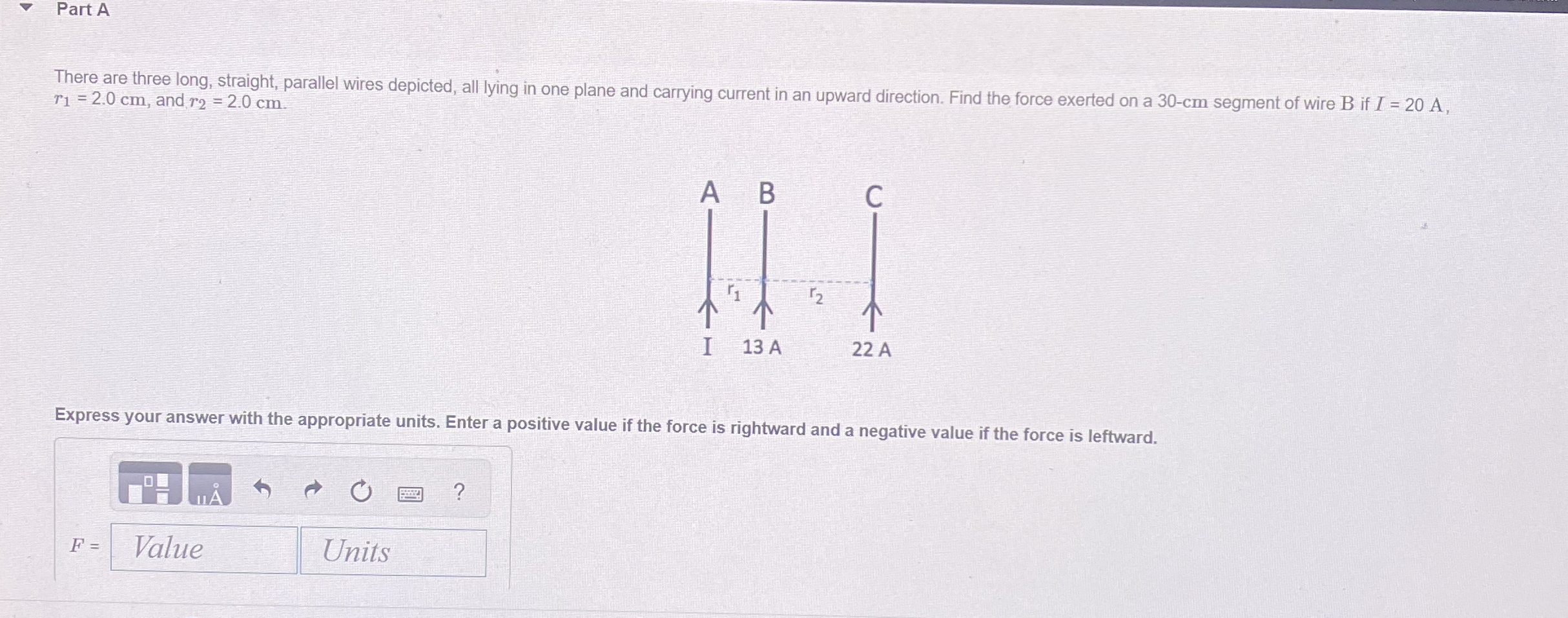 Part A There are three long, straight, parallel