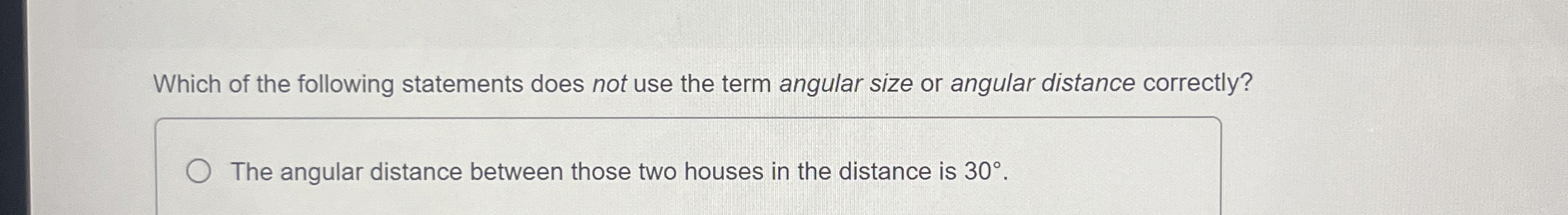 Which of the following statements does not use