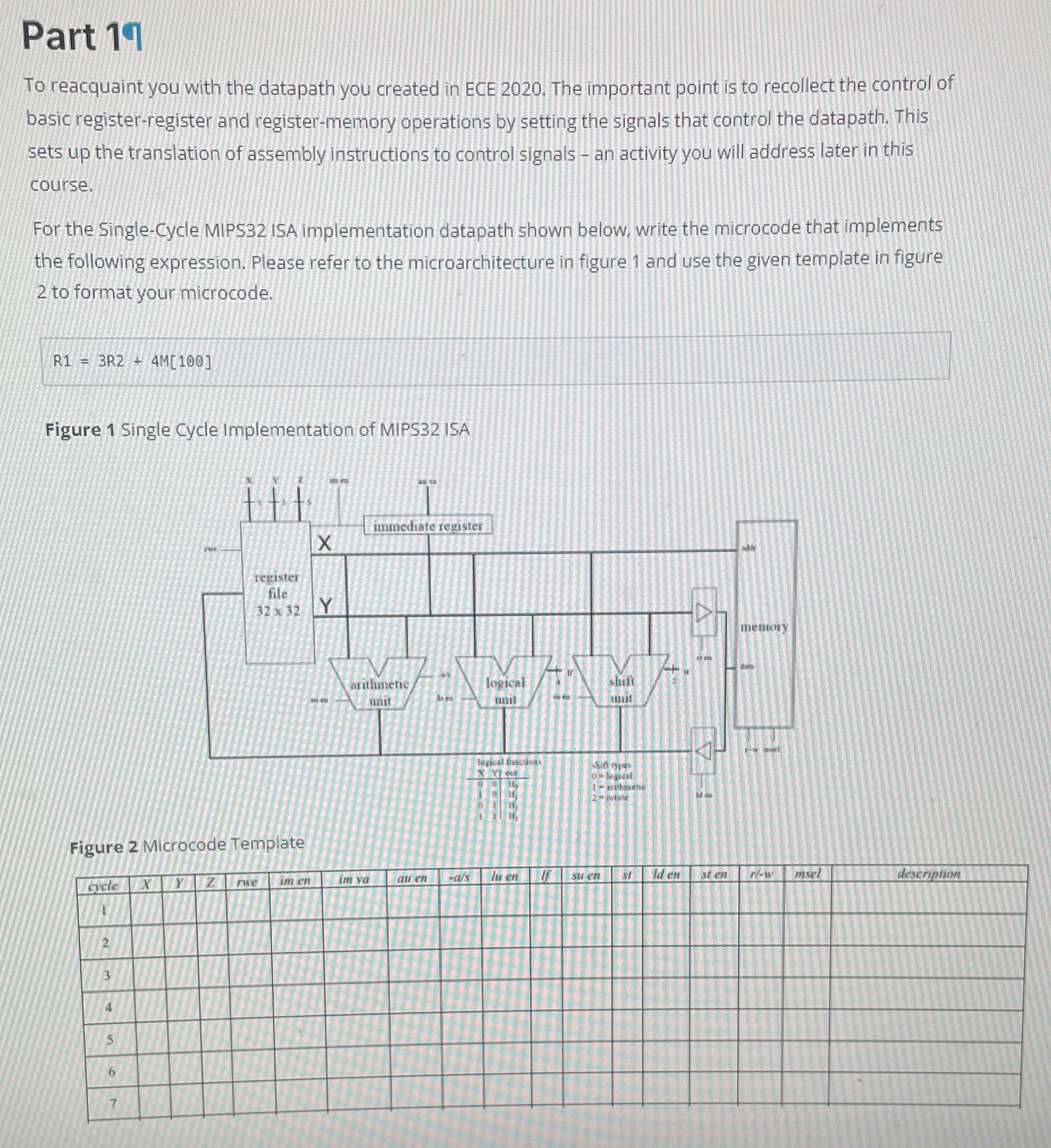 Part 1 9 To reacquaint you with the datapath you