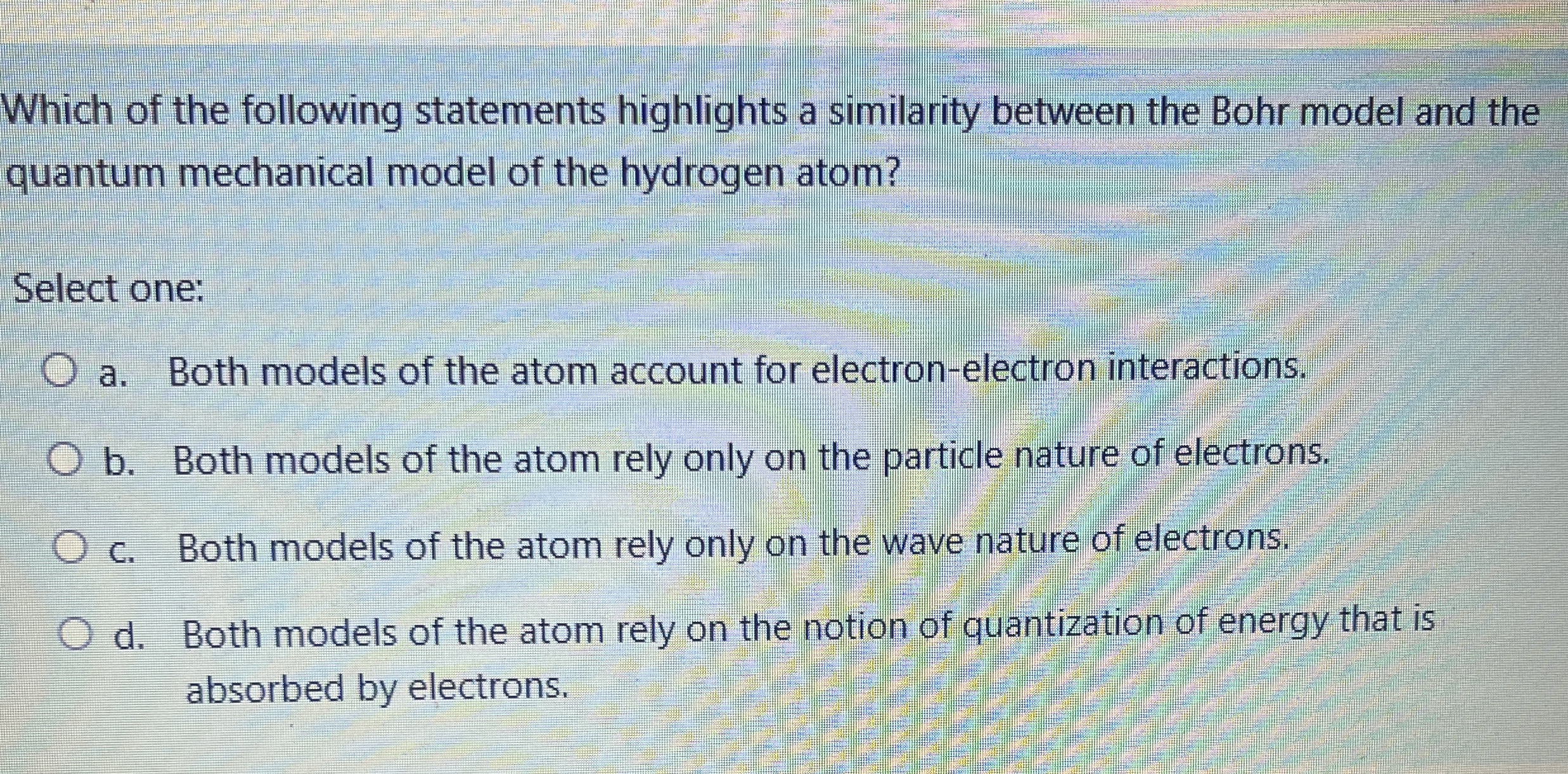 Which of the following statements highlights a