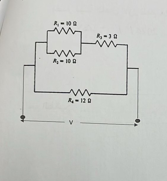 A ) what is the total resistance B ) the current