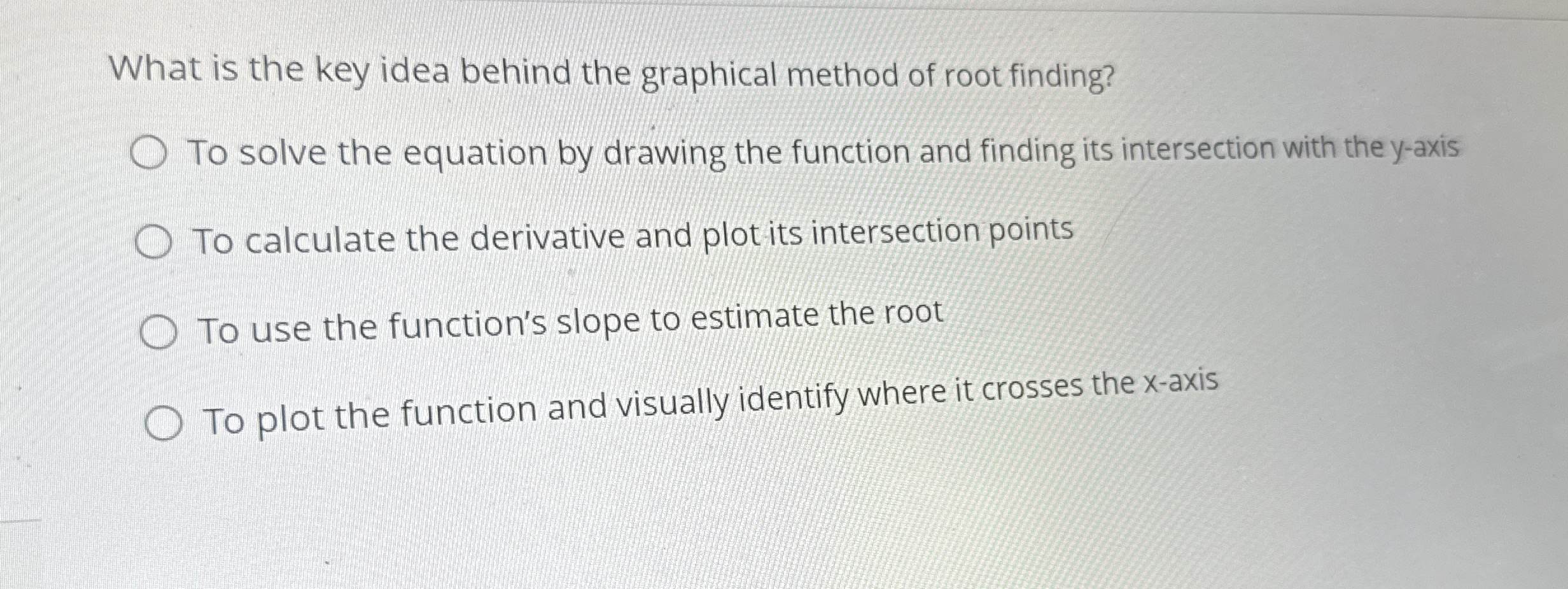 What is the key idea behind the graphical method