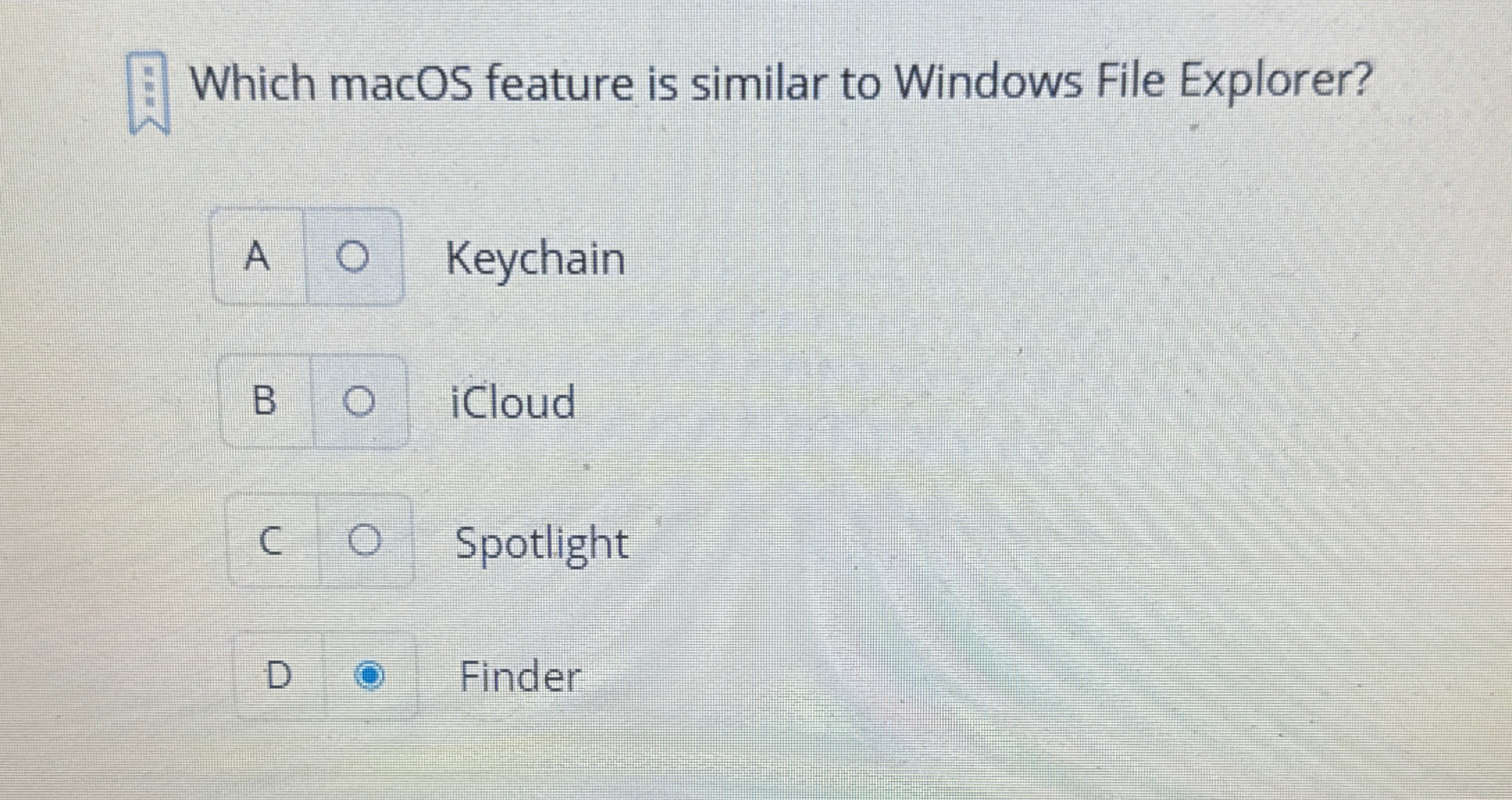 Which macOS feature is similar to Windows File
