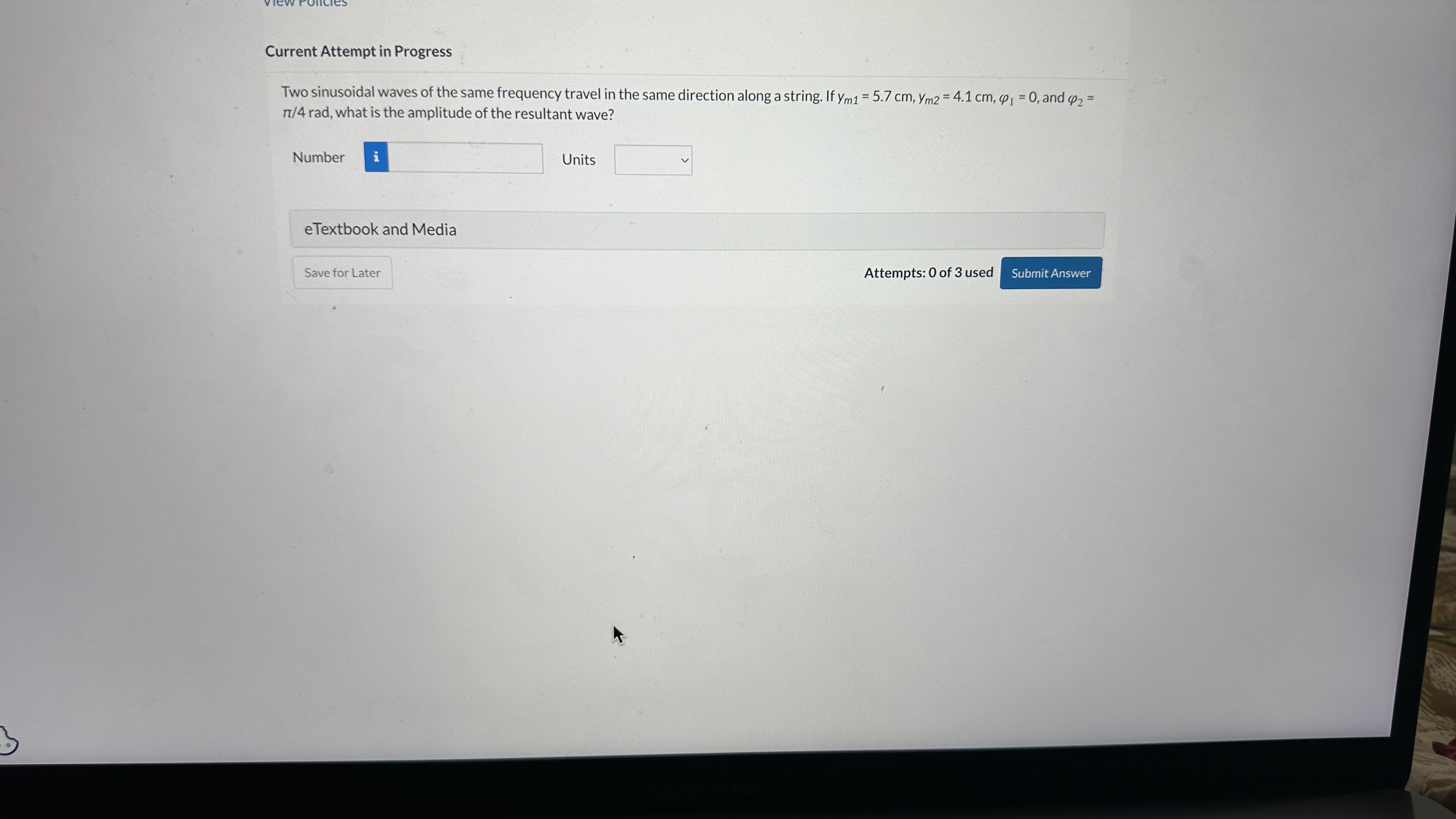 Current Attempt in Progress Two sinusoidal waves