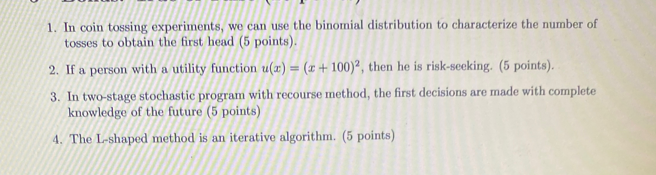 In coin tossing experiments, we can use the