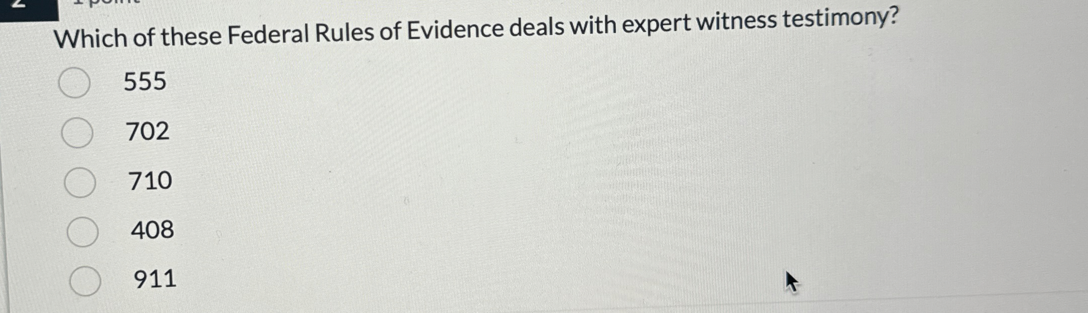 Which of these Federal Rules of Evidence deals