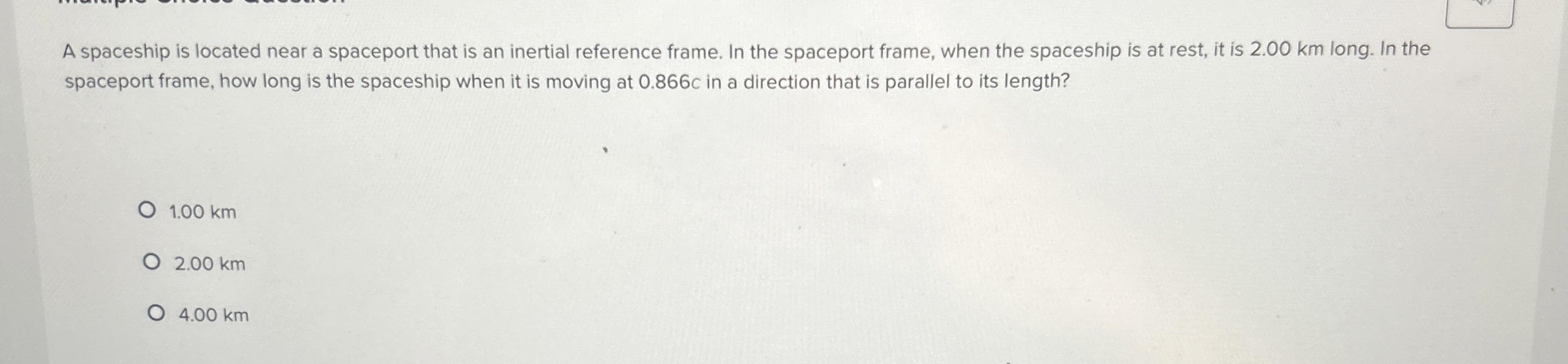 A spaceship is located near a spaceport that is