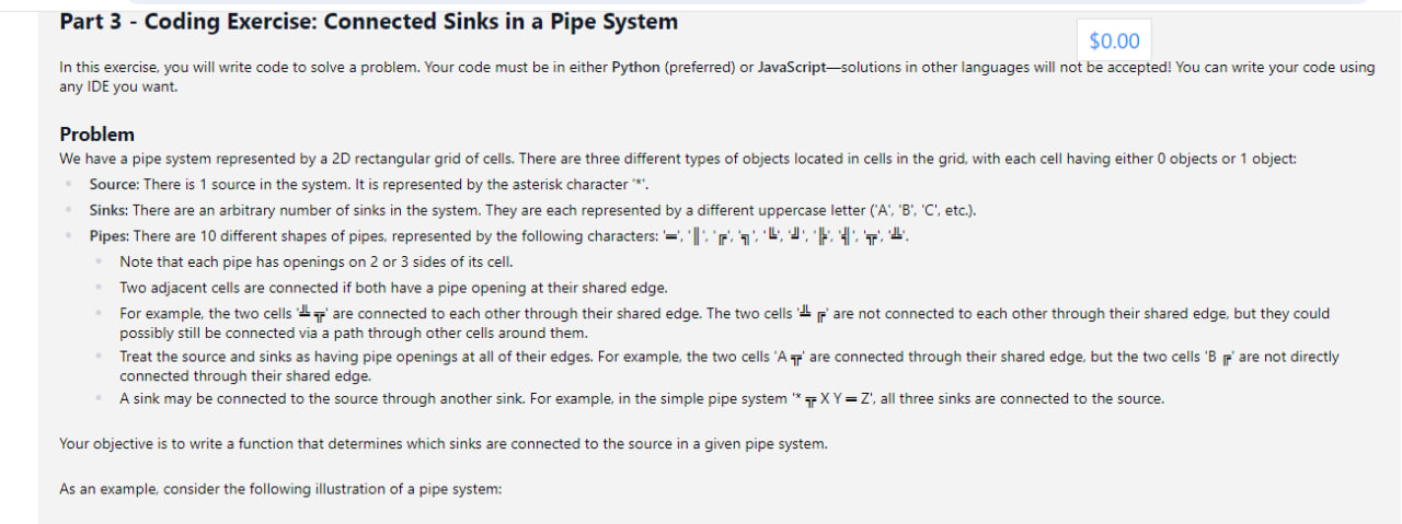 Part 3 - Coding Exercise: Connected Sinks in a
