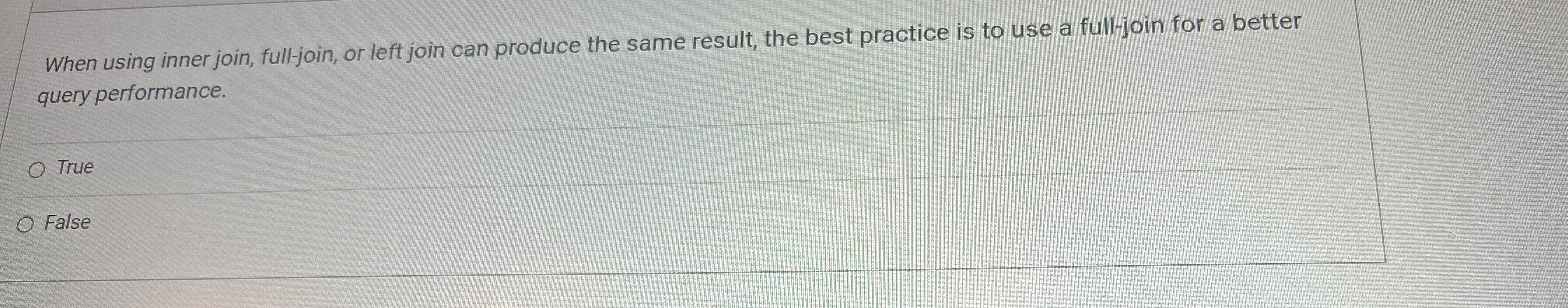 When using inner join, full - join, or left join