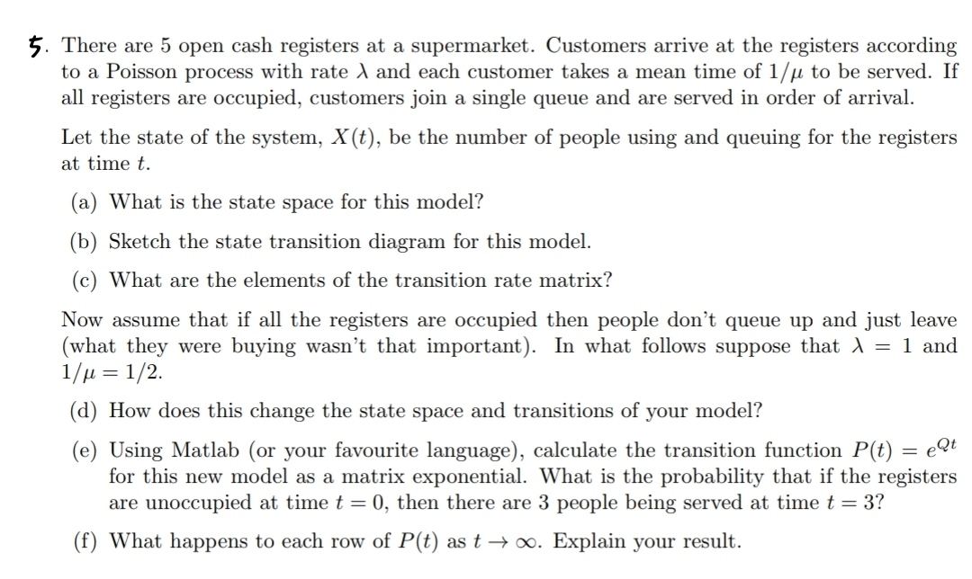 Explain in detail ! There are 5 open cash