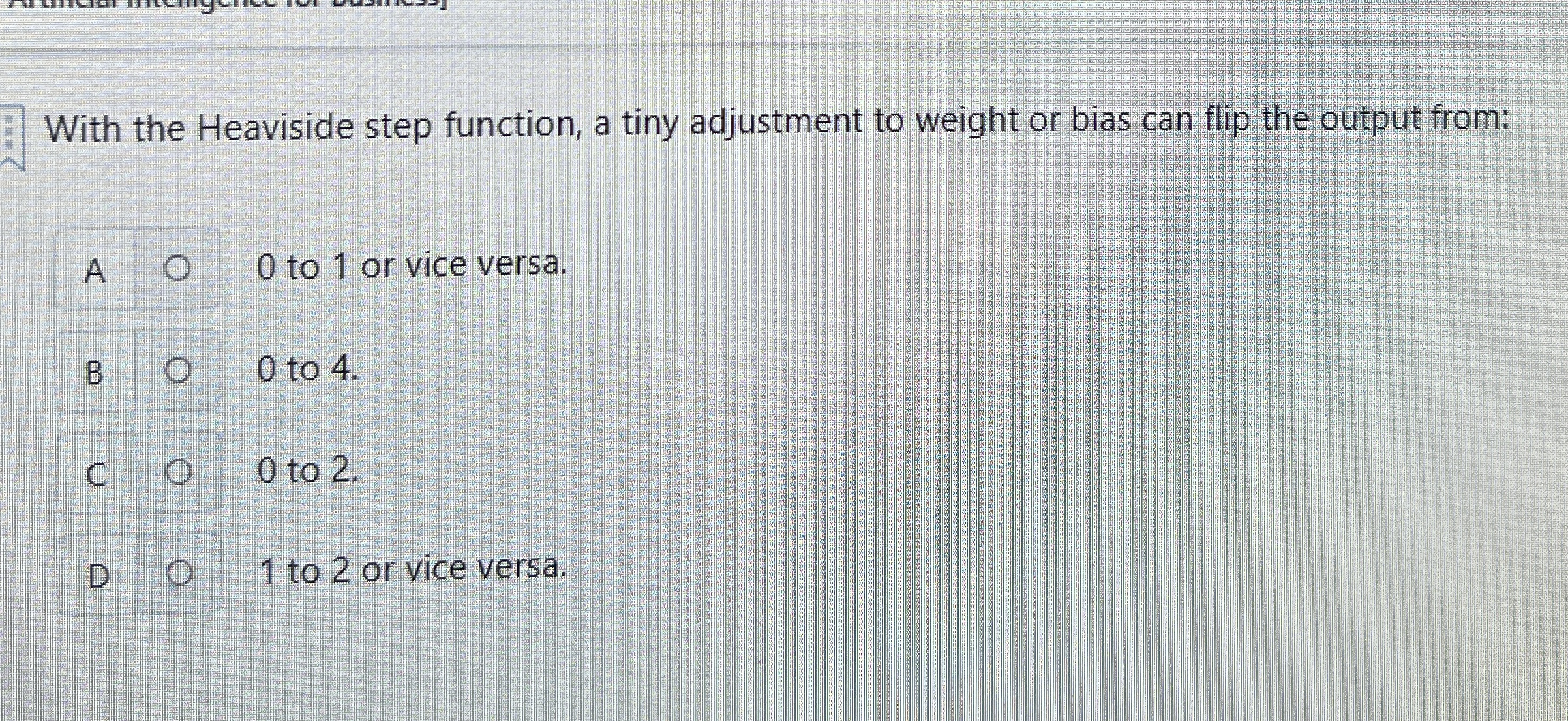 With the Heaviside step function, a tiny