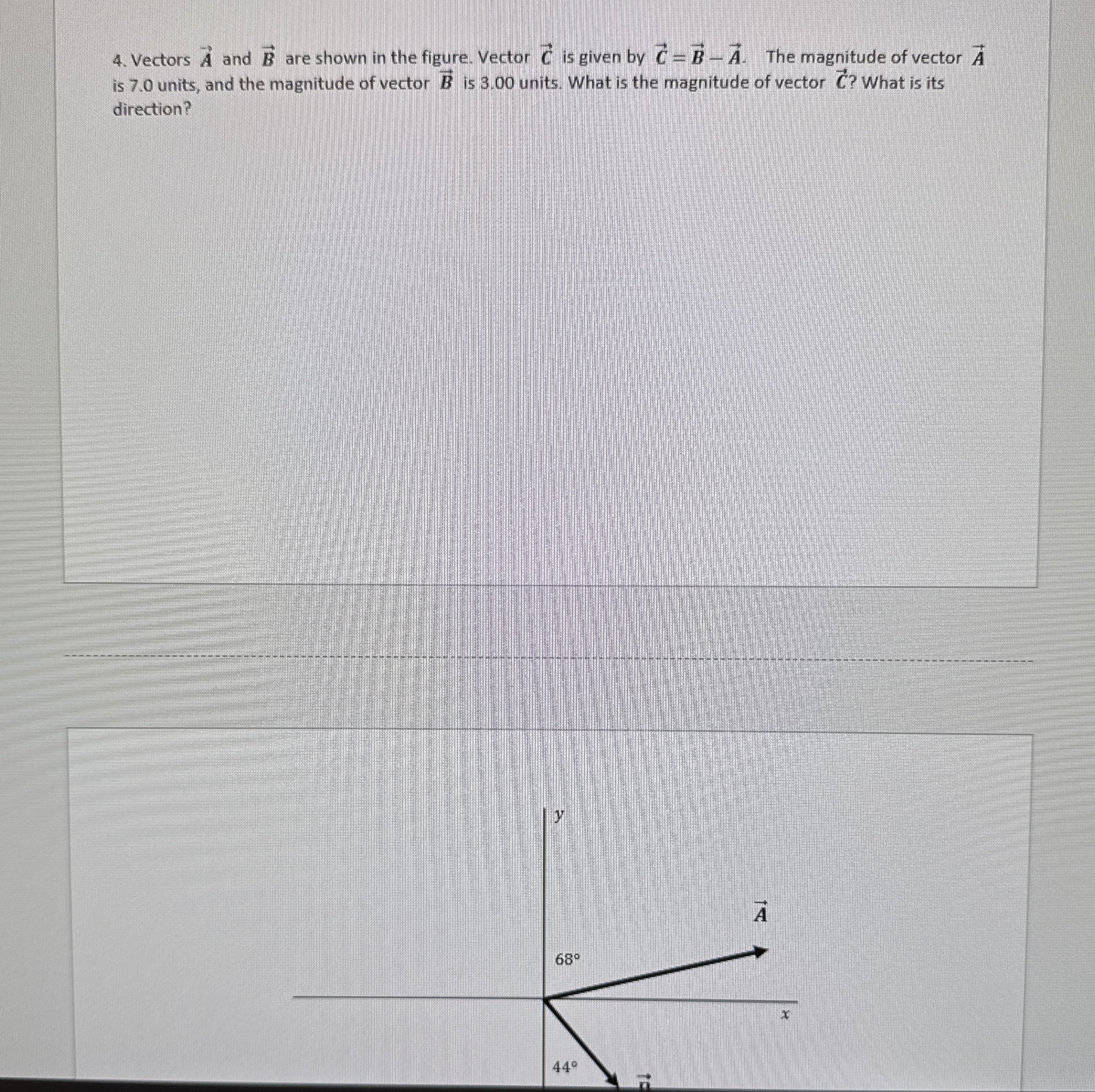 Vectors vec ( A ) and vec ( B ) are shown in the