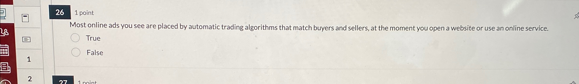 2 6 1 point Most online ads you see are placed by