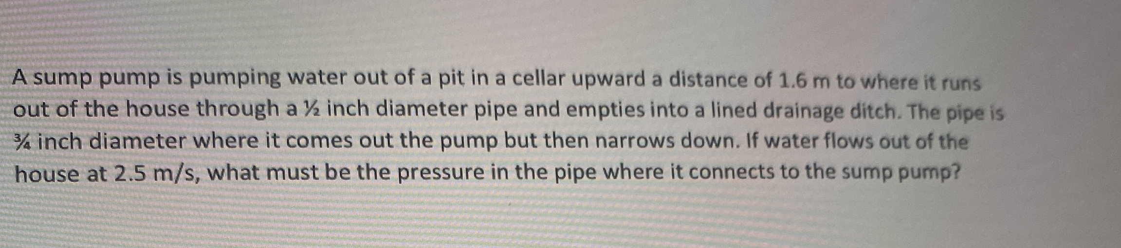 A sump pump is pumping water out of a pit in a