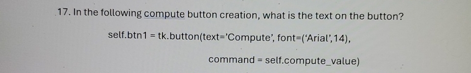 In the following compute button creation, what is