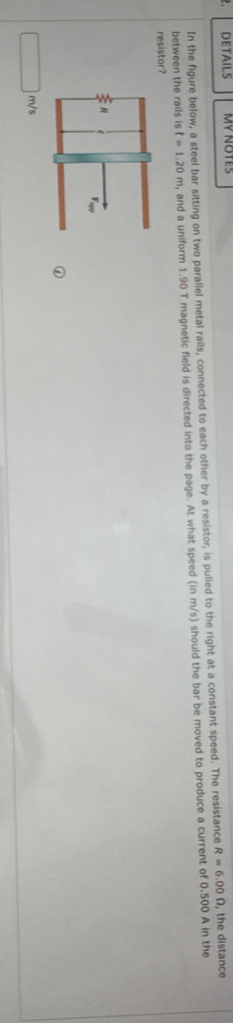 In the figure below, a steel bar sitting on two
