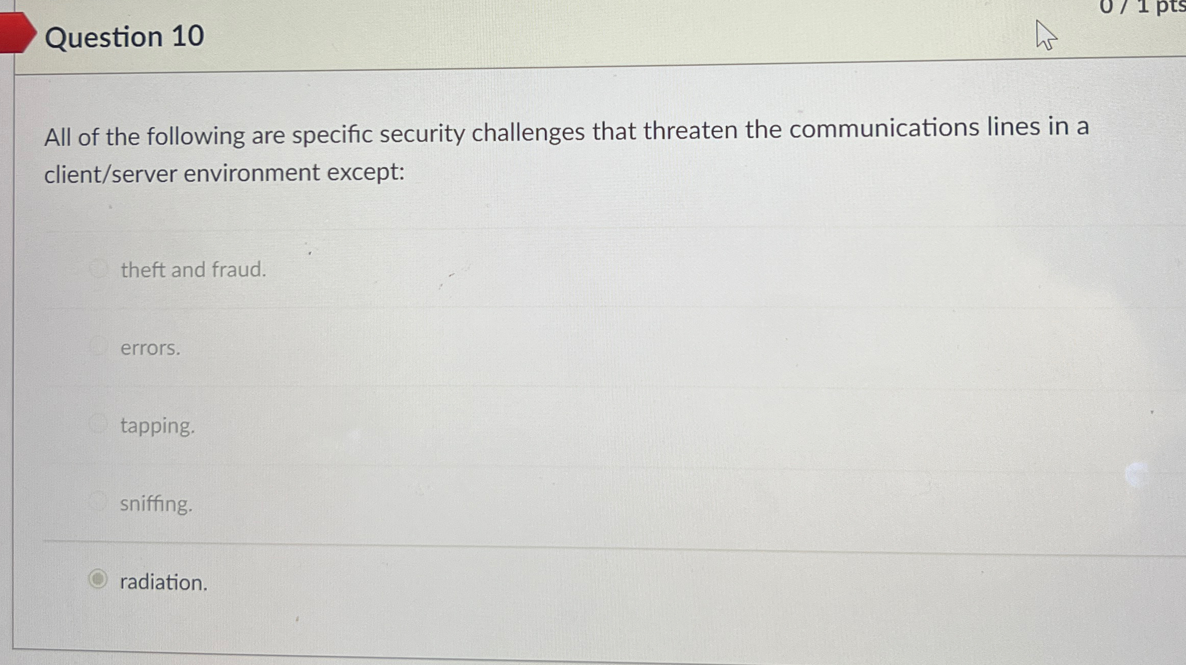 Question 1 0 All of the following are specific