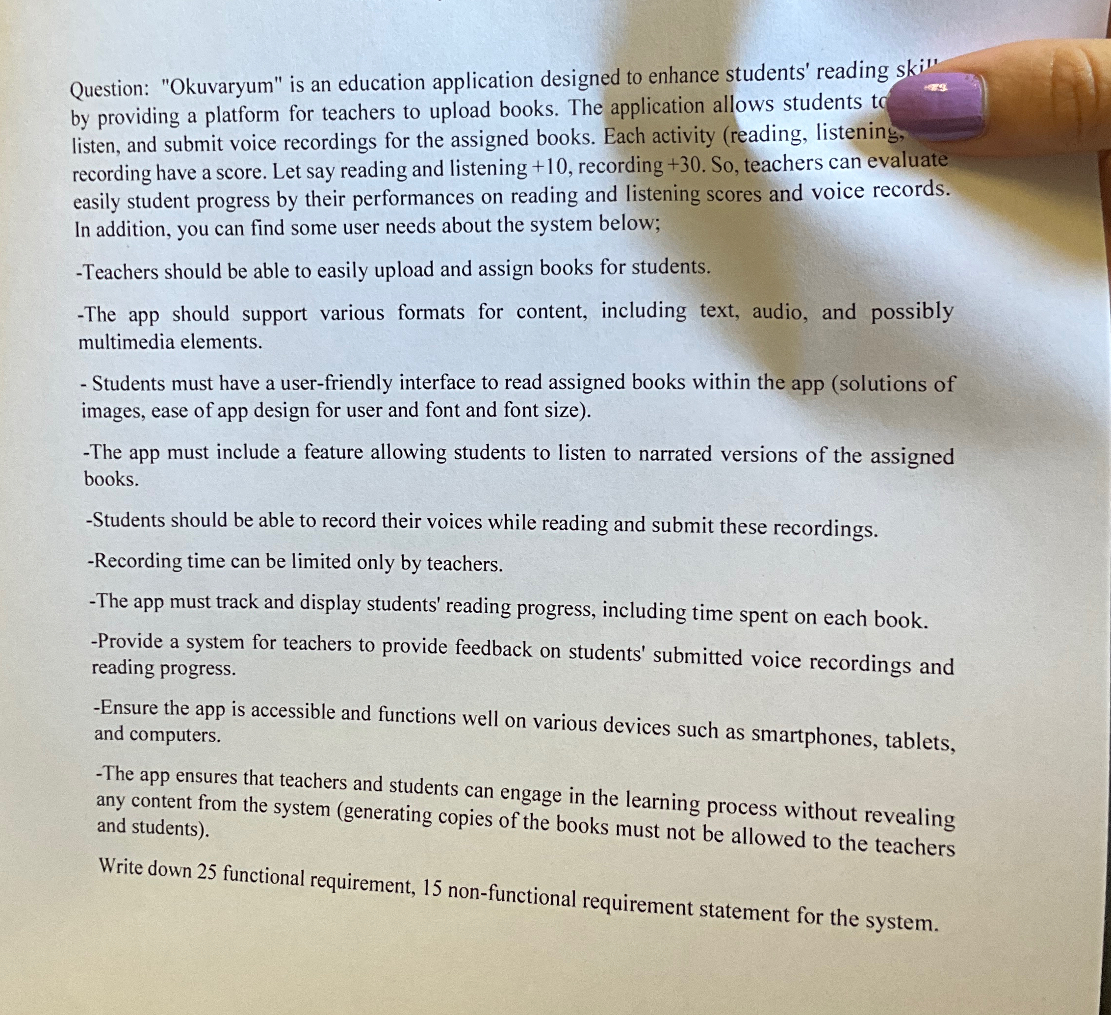 Question: "Okuvaryum" is an education application