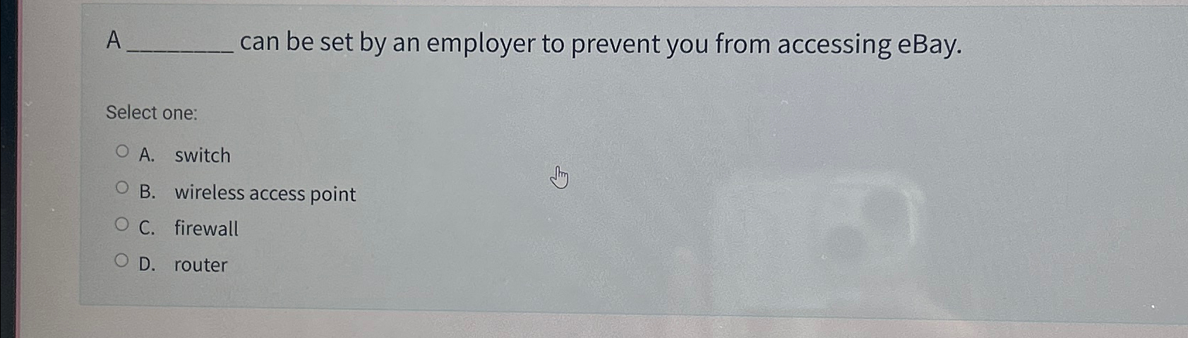 A can be set by an employer to prevent you from
