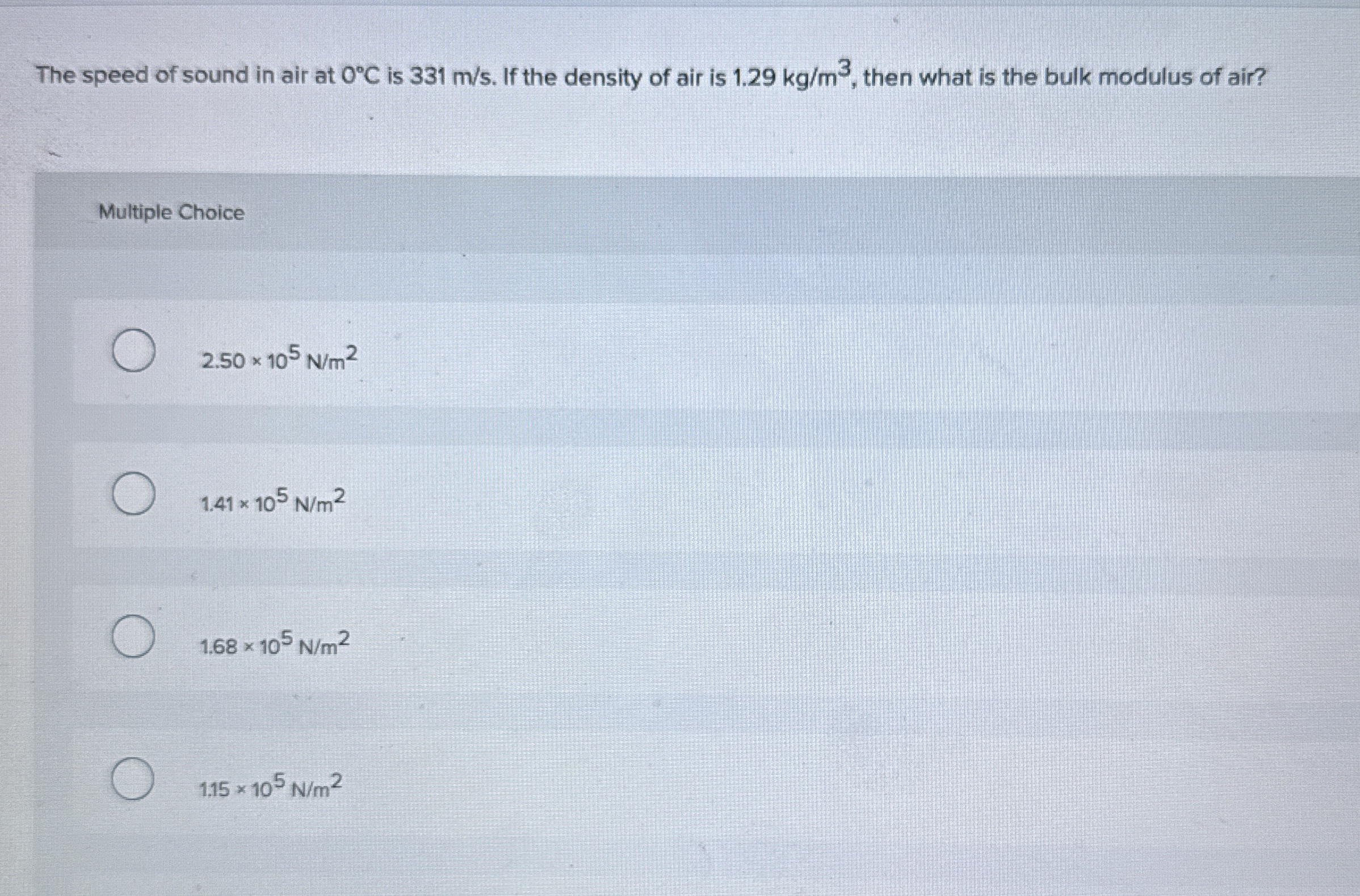 The speed of sound in air at 0 C is 3 3 1 m s .