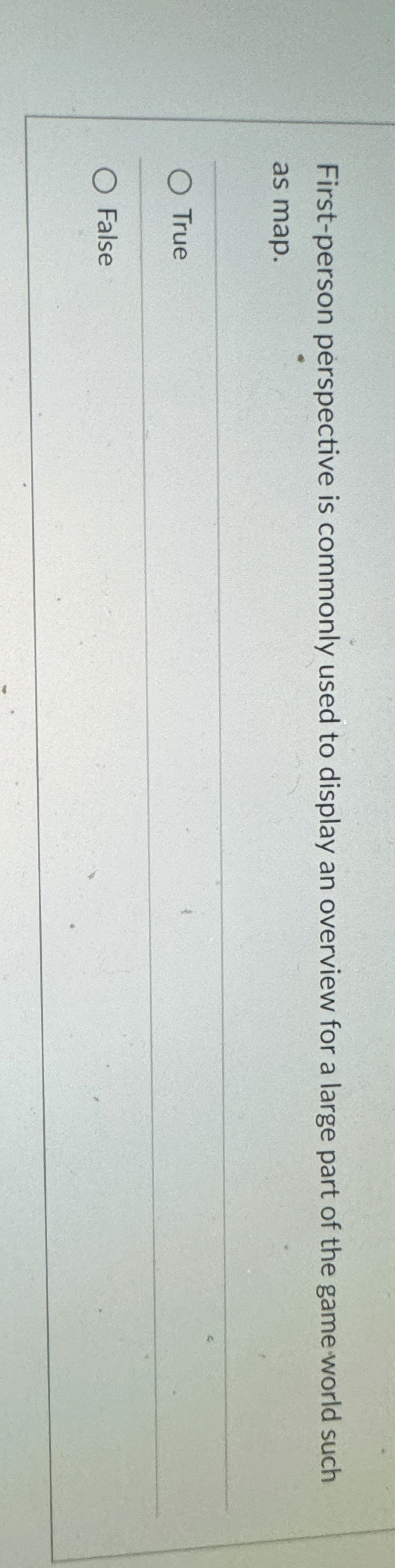 First - person perspective is commonly used to