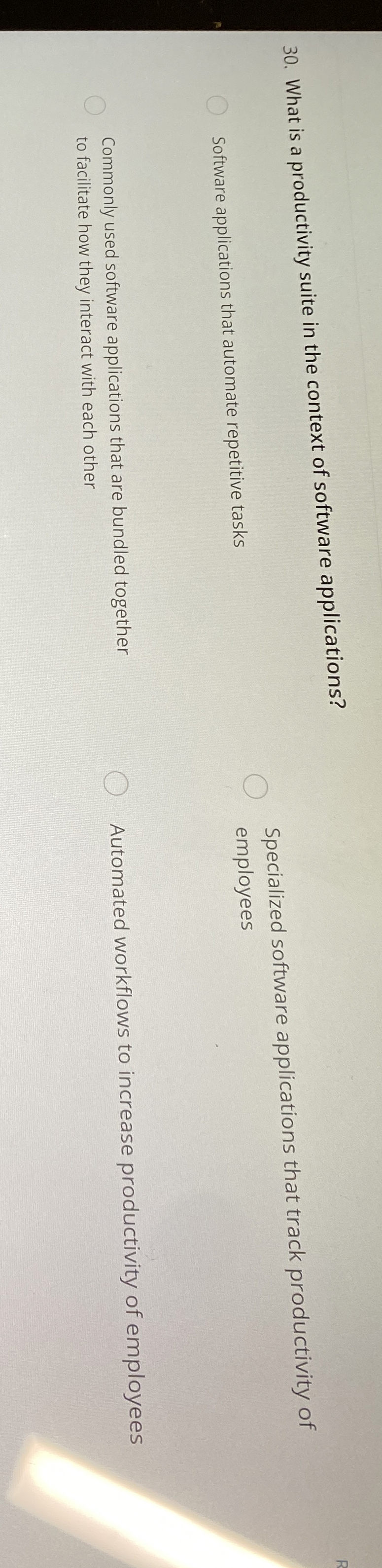 What is a productivity suite in the context of