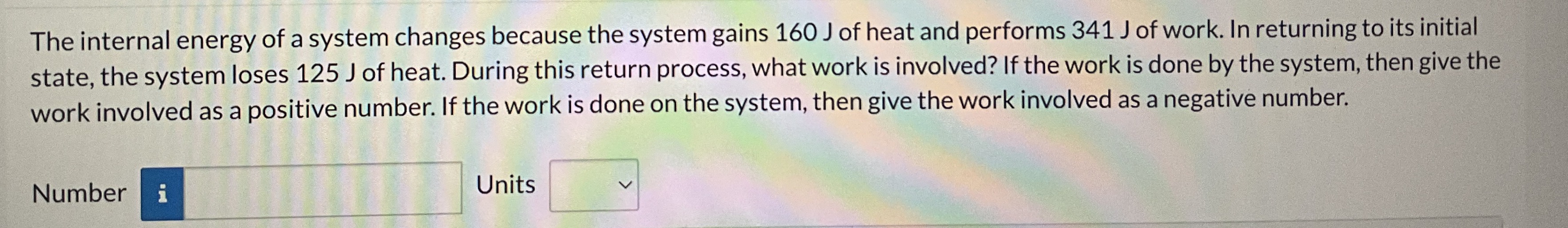 The internal energy of a system changes because