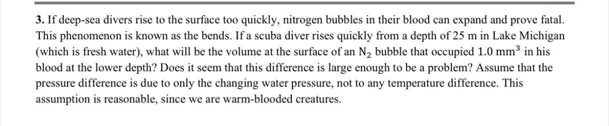 If deep - sea divers rise to the surface too