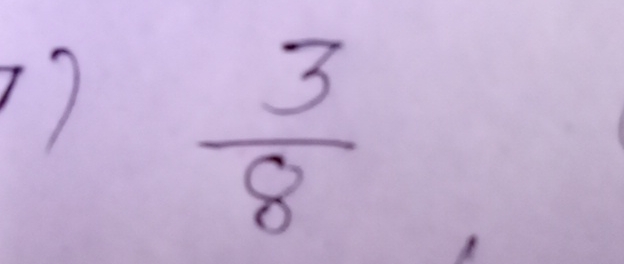 code class = "asciimath" > ( 3 ) / ( 8 )