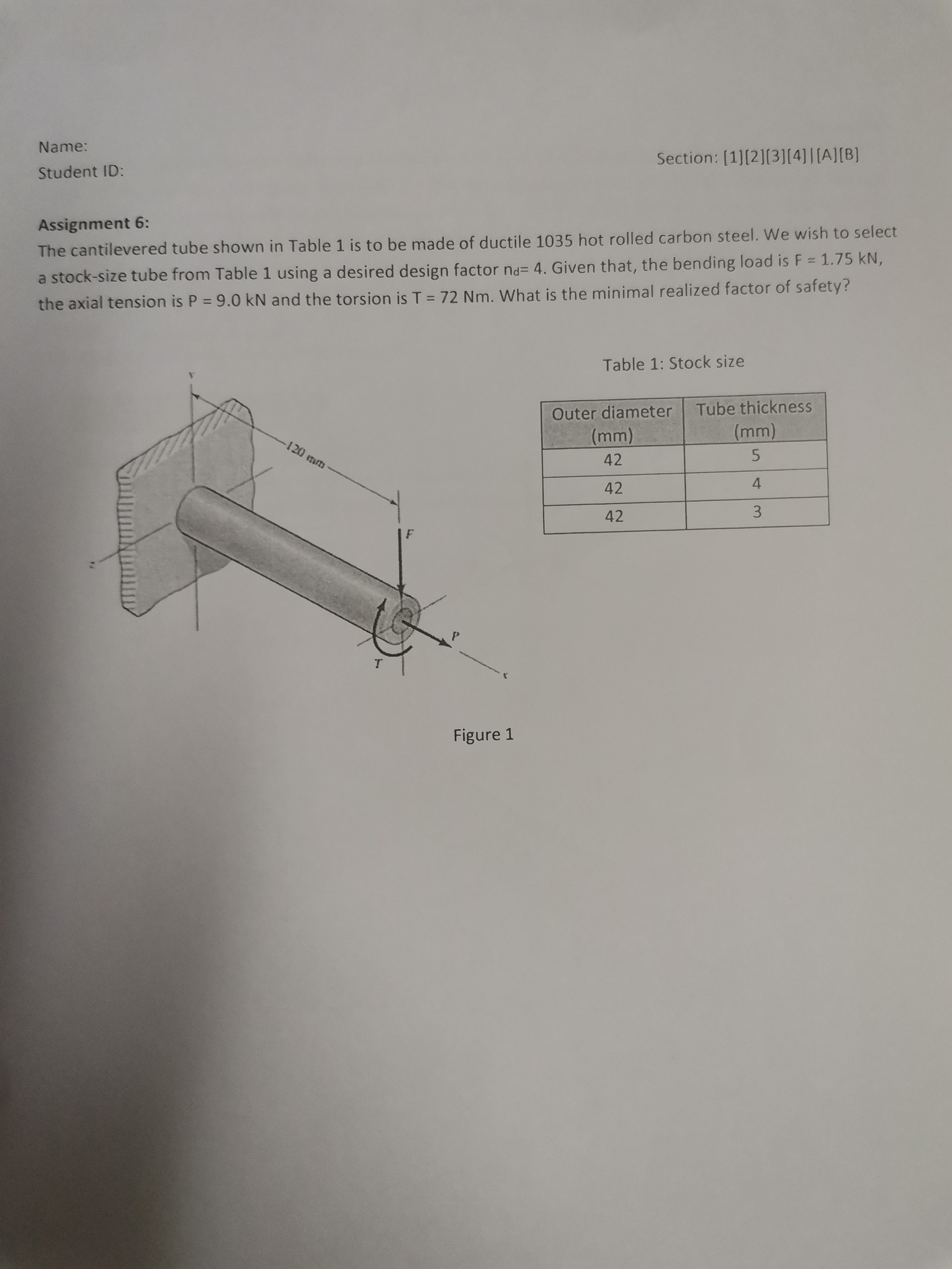 Name: Student ID: Section: [ 1 ] [ 2 ] [ 3 ] [ 4
