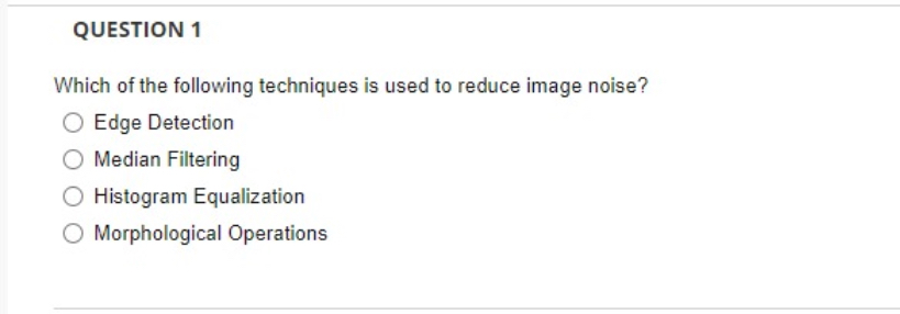 QUESTION 1 Which of the following techniques is