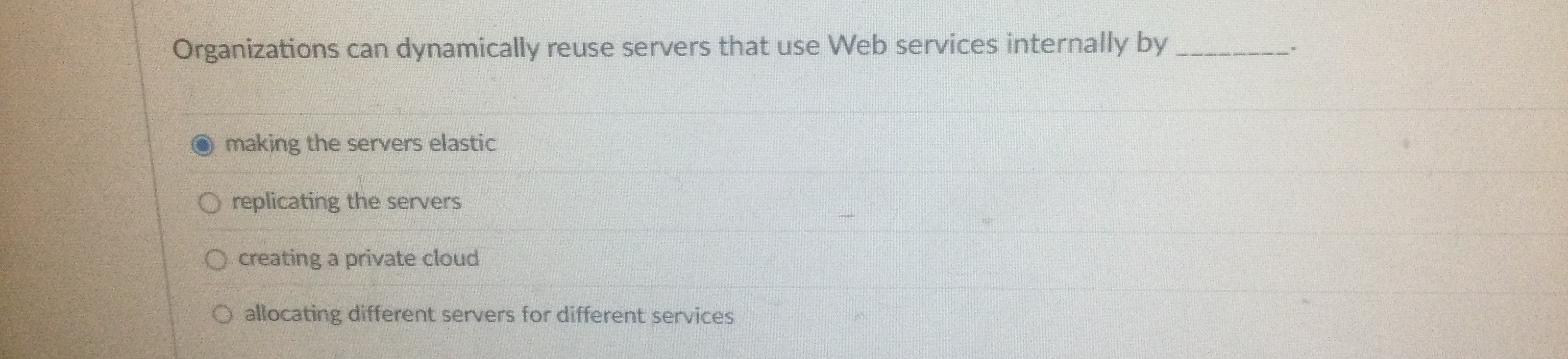Organizations can dynamically reuse servers that