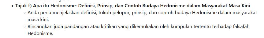 Tajuk f ) Apa itu Hedonisme: Definisi, Prinsip,
