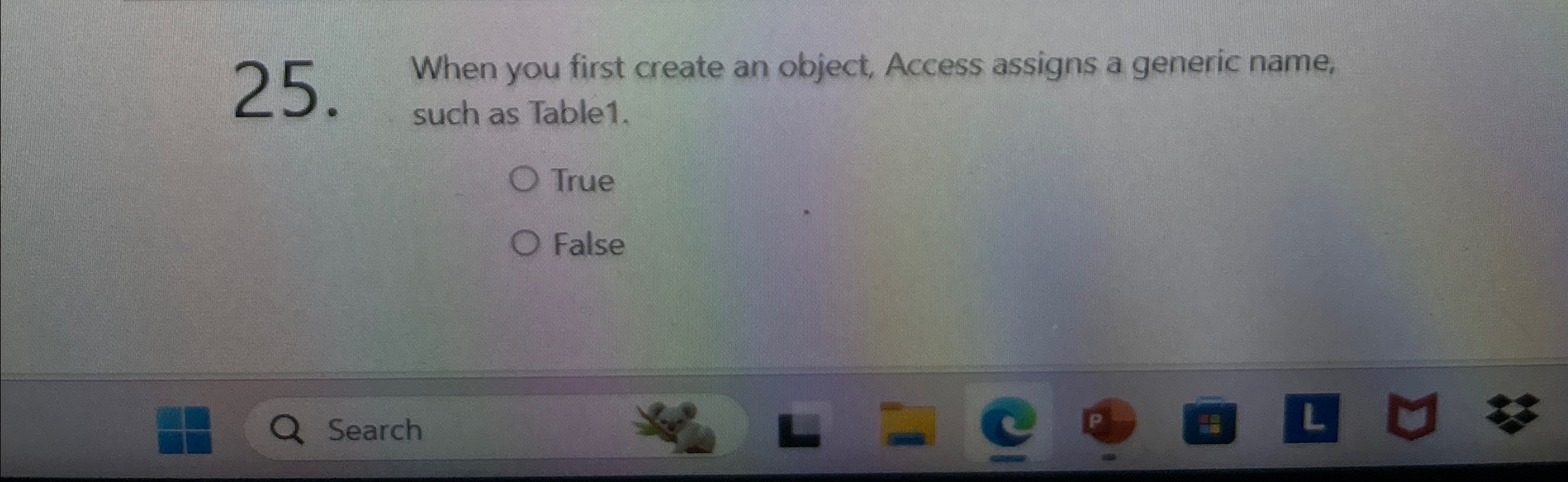 When you first create an object, Access assigns a