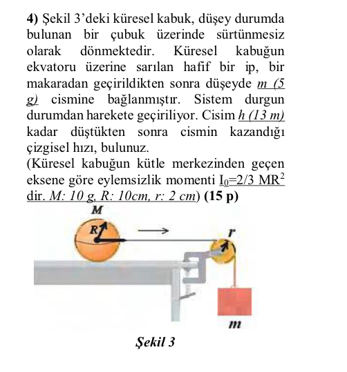 ekil 3 'deki k resel kabuk, d ey durumda bulunan