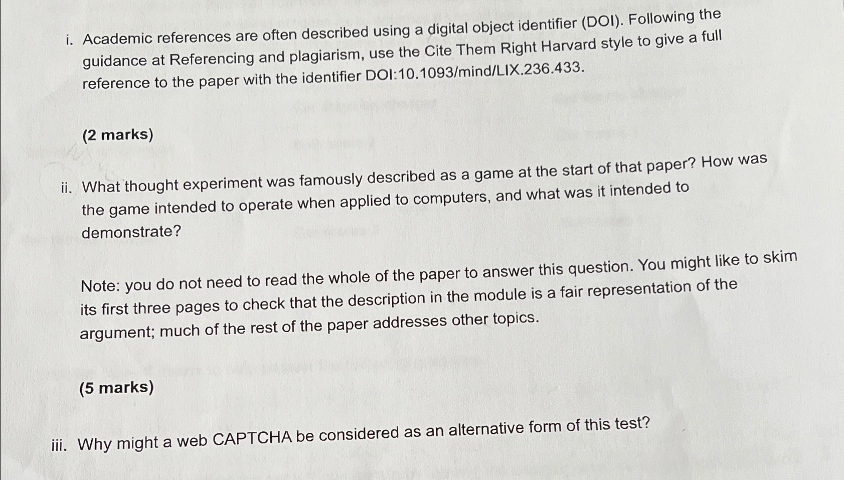 i . Academic references are often described using