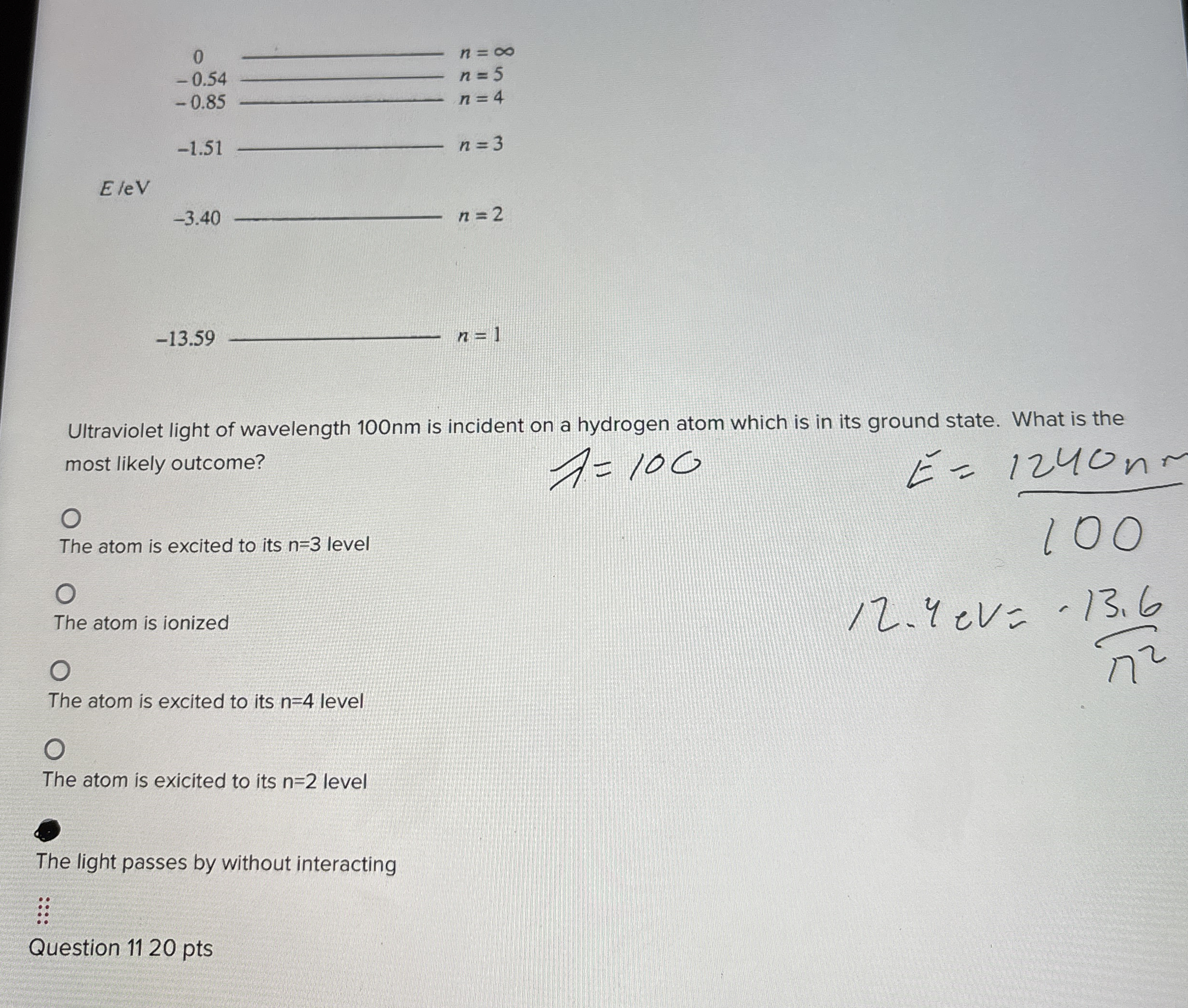 0 - 0 . 5 4 - 0 . 8 5 Ultraviolet light of