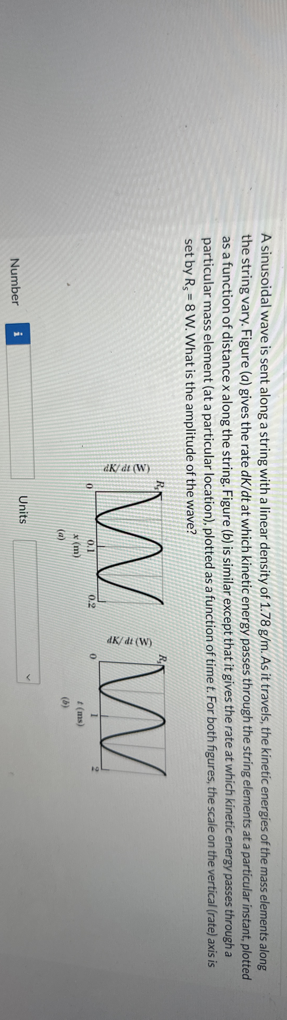 A sinusoidal wave is sent along a string with a