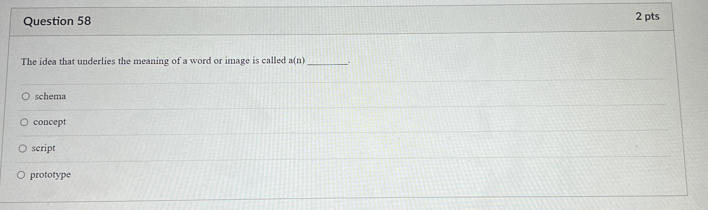 Question 5 8 2 pts The idea that underlies the