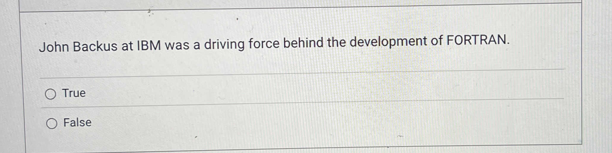 John Backus at IBM was a driving force behind the