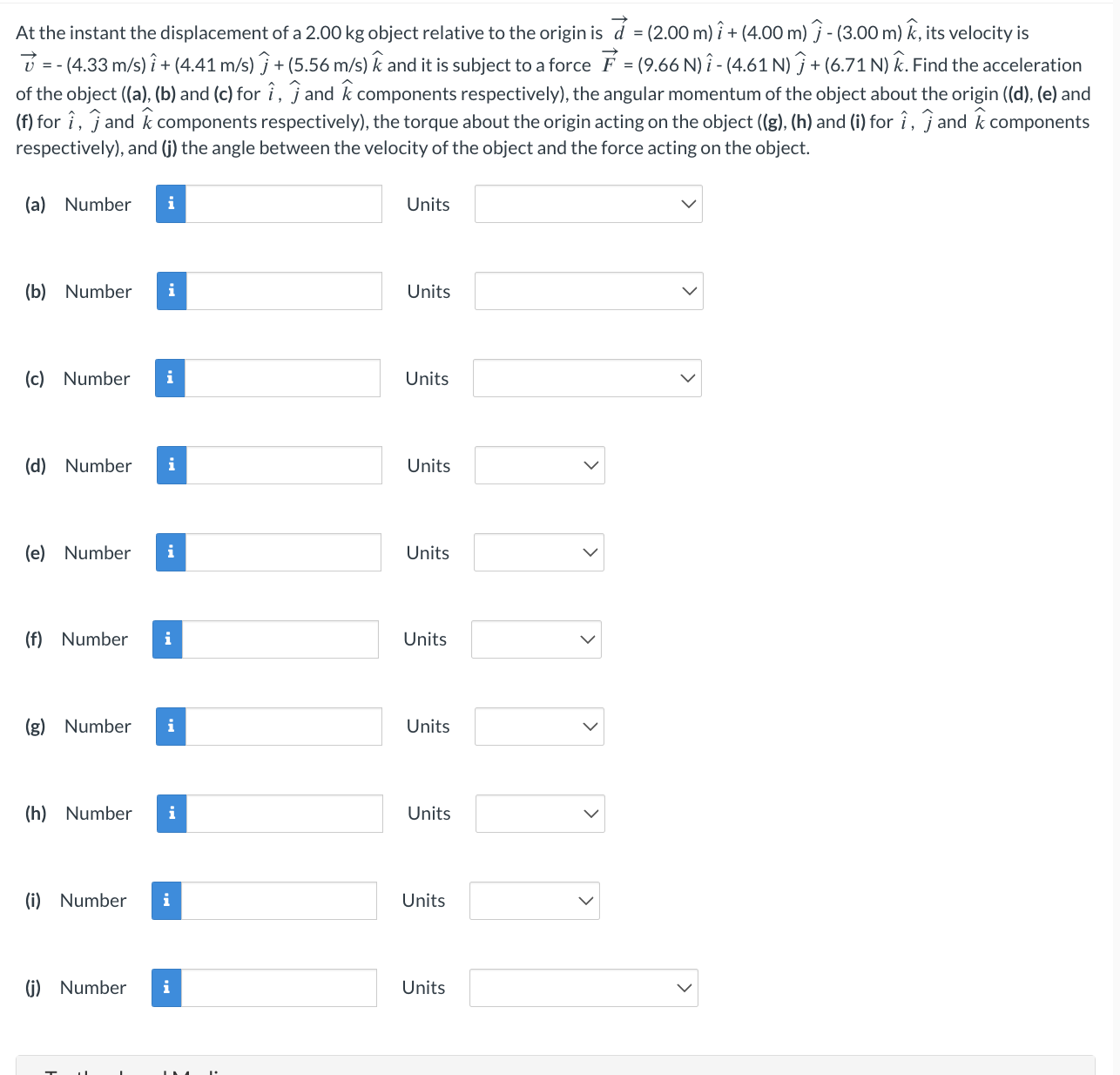 At the instant the displacement of a 2 . 0 0 kg