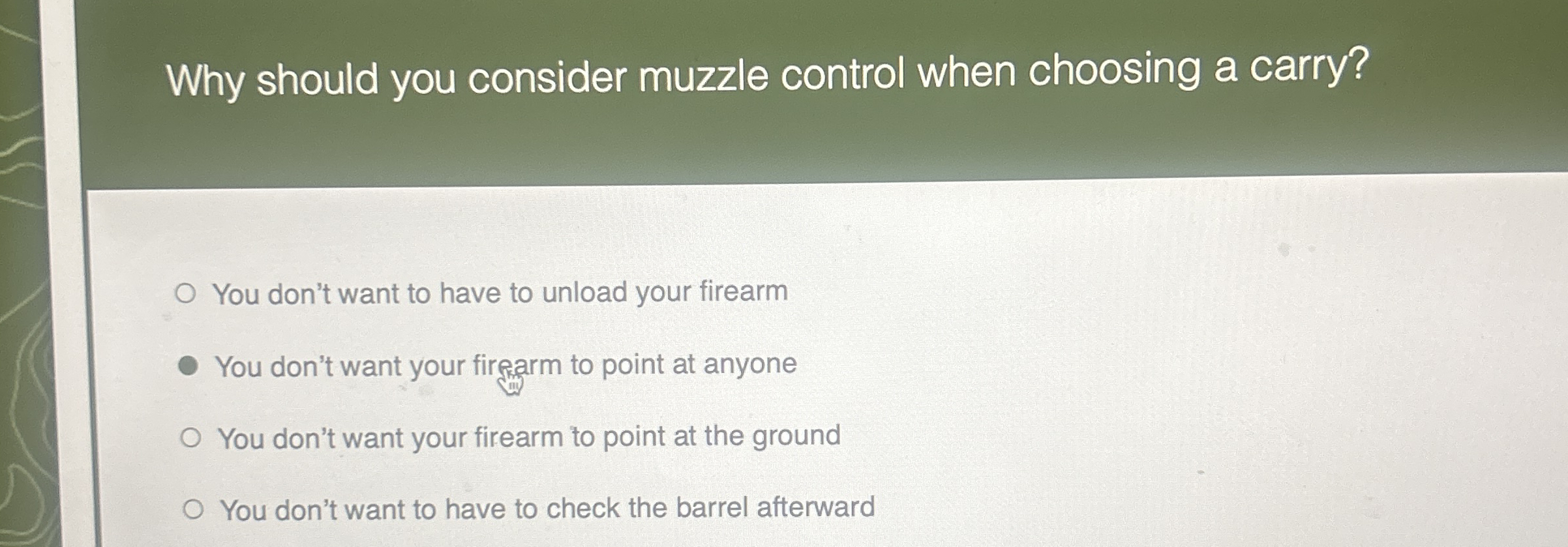 Why should you consider muzzle control when
