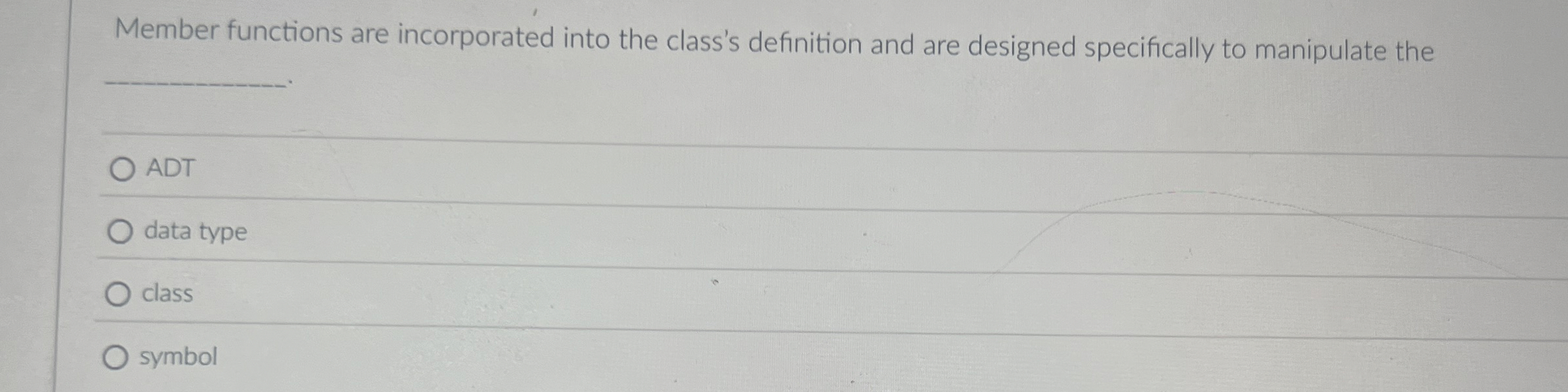 Member functions are incorporated into the