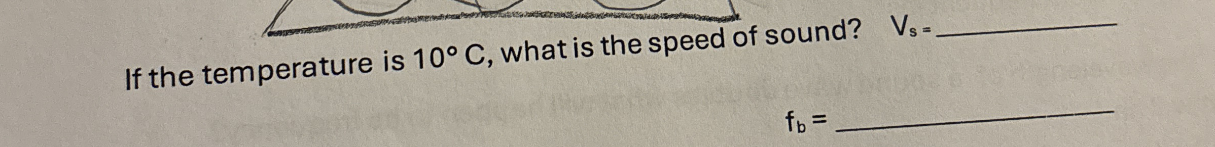 If the temperature is 1 0 C , what is the speed